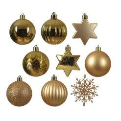 KAEMINGK Kit de décation de Sapin de Noël (40 pcs) Cristal Or Clearance