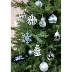 KAEMINGK Kit de décoration de sapin de Noël Tradition Bleu clair/Blanc/ Bleu nuit