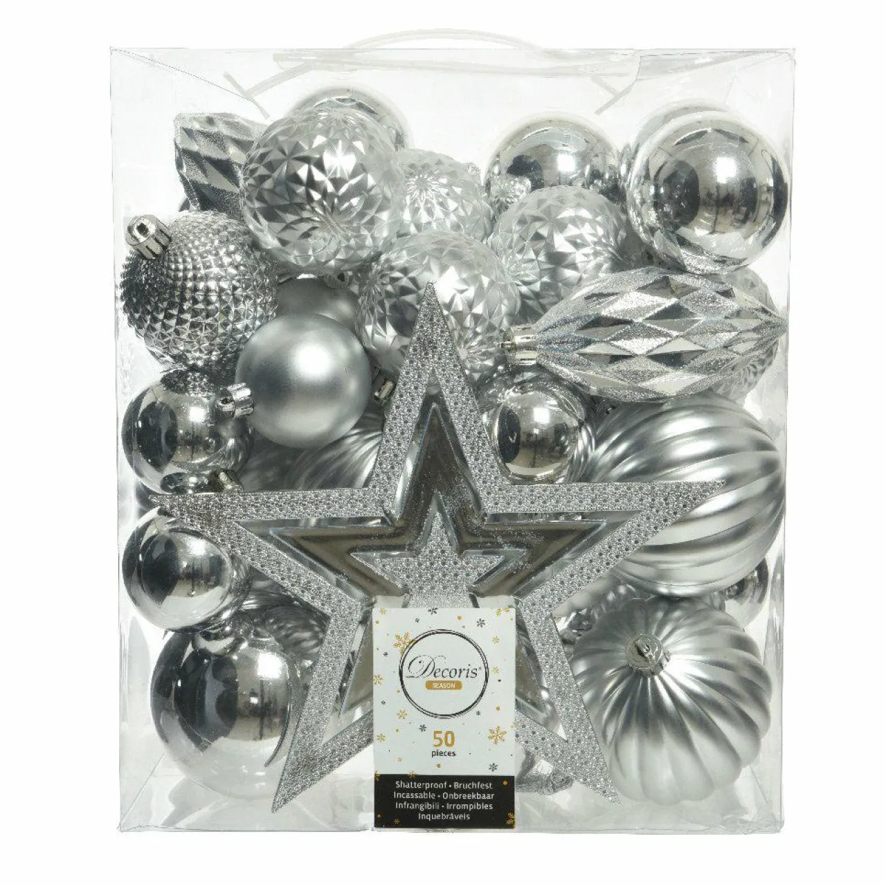 KAEMINGK Kit de décoration de sapin de Noël Mély Argent Online