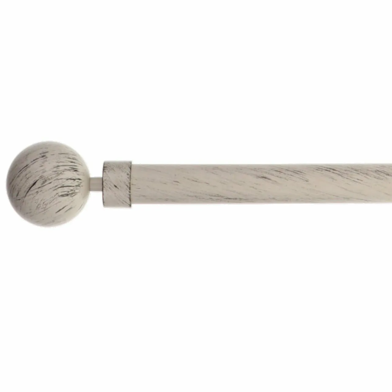 LUANCE Kit de tringle extensible (L210 - L380 cm / D28 mm) Gaia et noir Ivoire Clearance