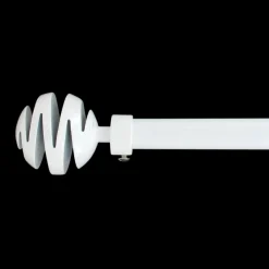 LUANCE Kit de tringle extensible (L210 - L380 cm / D19 mm) Villalouise laqué Blanc Discount