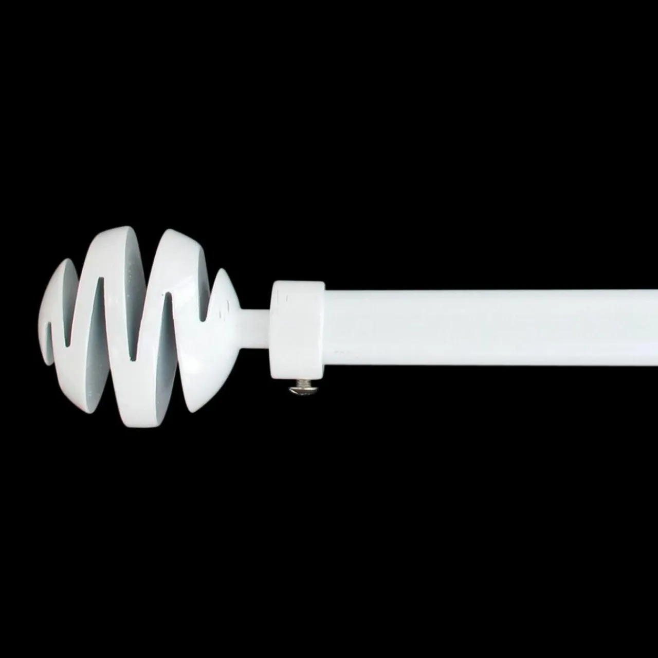 LUANCE Kit de tringle extensible (L210 - L380 cm / D19 mm) Villalouise laqué Blanc Discount