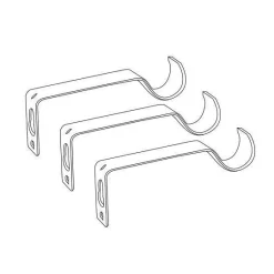 LUANCE Kit de tringle extensible (L210 - L380 cm / D19 mm) Touch of Zen et Or Blanc Discount
