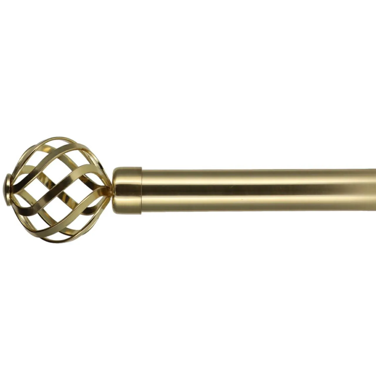 LUANCE Kit de tringle rideau extensible (L210 - L380 cm / D28 mm) Flence Or Clearance