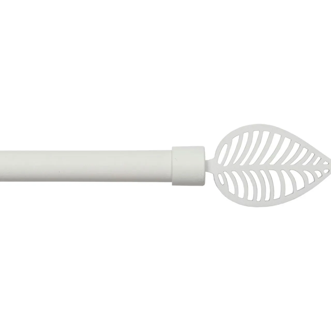 LUANCE Kit de tringle rideau extensible (L210 - L380 cm / D19 mm) Amazonia mat Blanc Clearance