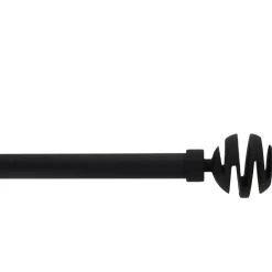 LUANCE Kit de tringle rideau extensible (L210 - L380 cm / D19 mm) Villalouise mat Noir Online