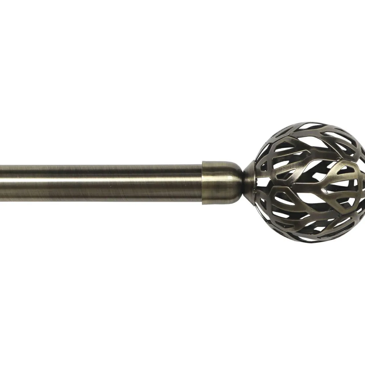 LUANCE Kit de tringle rideau extensible (L120 - L210 cm / D19 mm) Retro Bronze New
