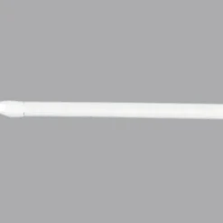 LUANCE Kit de 2 tringles extensibles ovales (80 à 110 cm) Blanc Clearance