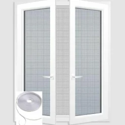 LUANCE Kit moustiquaire fenêtre (180 x 170 cm) Blanc Clearance