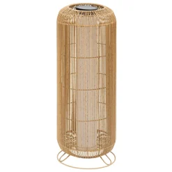 Atmosphera, cru017dateur d'intu017drieur Lampadaire de jardin solaire en corde LED (H78 cm) Loise Beige Naturel Clearance