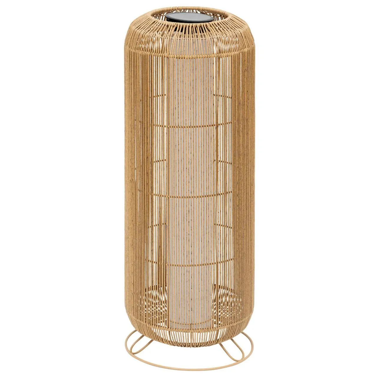 Atmosphera, cru017dateur d'intu017drieur Lampadaire de jardin solaire en corde LED (H78 cm) Loise Beige Naturel Clearance