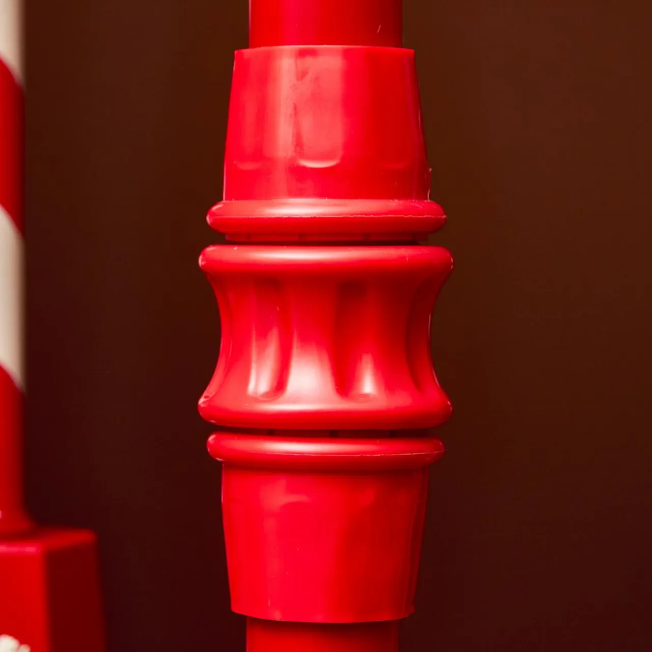 KAEMINGK Lampadaire de Noël illuminé, musical et animé 10 LED (H135 cm) Neige tombante Rouge Online