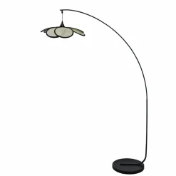 EMINZA Lampadaire design pétale (H156 cm) Teruel Noir Best