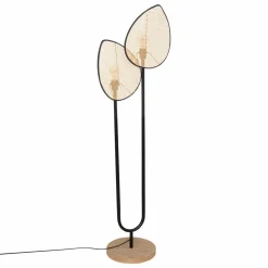 ATMOSPHERA Lampadaire double en rotin (H143 cm) Olme Beige Sale