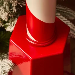 KAEMINGK Lampadaire double illuminé 66 LED (H188 cm) Noël Magique Rouge Discount
