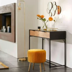 ATMOSPHERA Lampadaire en métal (H150 cm) Keli Or Best