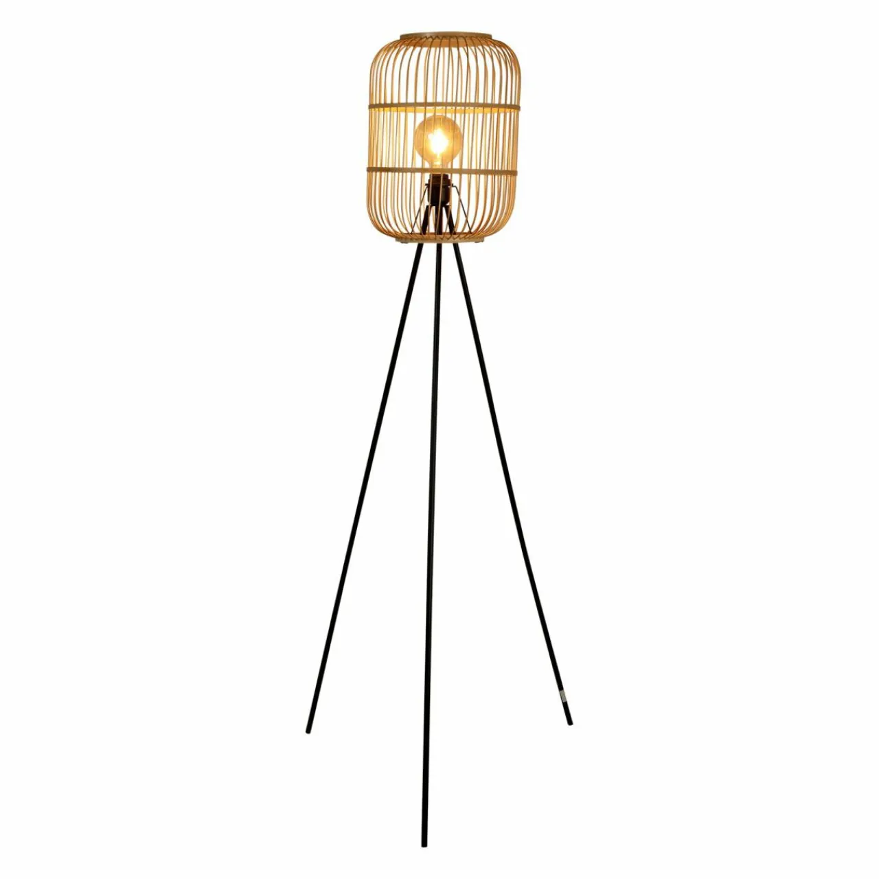 OSTARIA Lampadaire sur trépied bambou (H152 cm) Hanoi beige Naturel Outlet