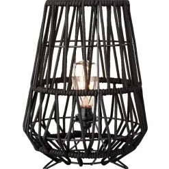 #N/A Lampe de table extérieur (H36 cm) Celi Noir New