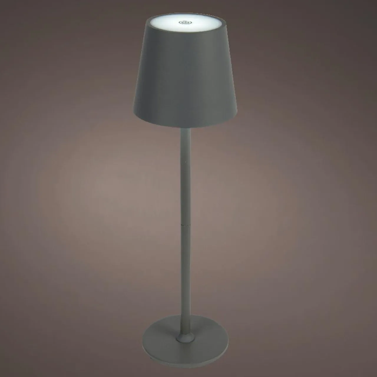 #N/A Lampe de table sans fil rechargeable USB 48 LED (H37 cm) Brooklyn Gris Outlet