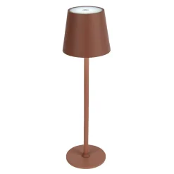 #N/A Lampe de table sans fil rechargeable USB 48 LED (H37 cm) Brooklyn Terracotta Orange Hot