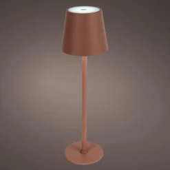 #N/A Lampe de table sans fil rechargeable USB 48 LED (H37 cm) Brooklyn Terracotta Orange Hot