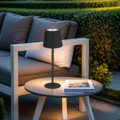 #N/A Lampe de table sans fil rechargeable USB 48 LED (H37 cm) Brooklyn Noir Best