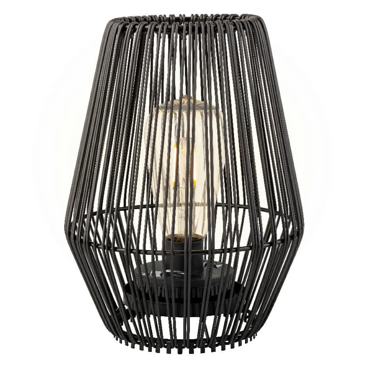 #N/A Lampe de table solaire LED (H23 cm) Calabre Noir Clearance
