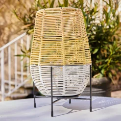 #N/A Lampe de table solaire LED (H31 cm) Vernazza he Blanc Discount