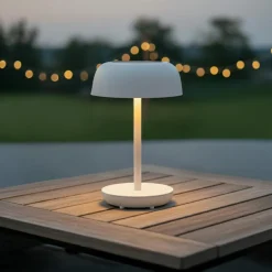 KAEMINGK Lampe de table solaire 100 lumens (H29 cm) Singapour Blanc Clearance