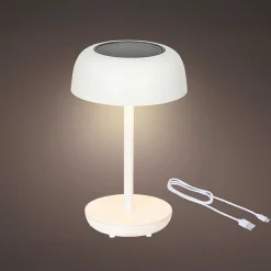 KAEMINGK Lampe de table solaire 100 lumens (H29 cm) Singapour Blanc Clearance