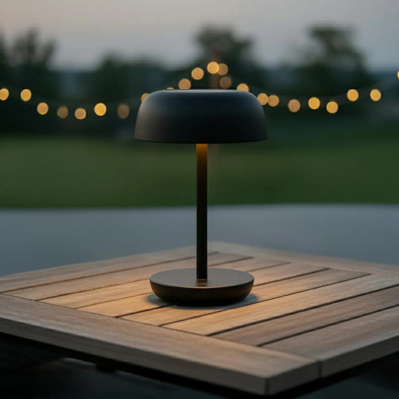 KAEMINGK Lampe de table solaire 100 lumens (H29 cm) Singapour Noir New