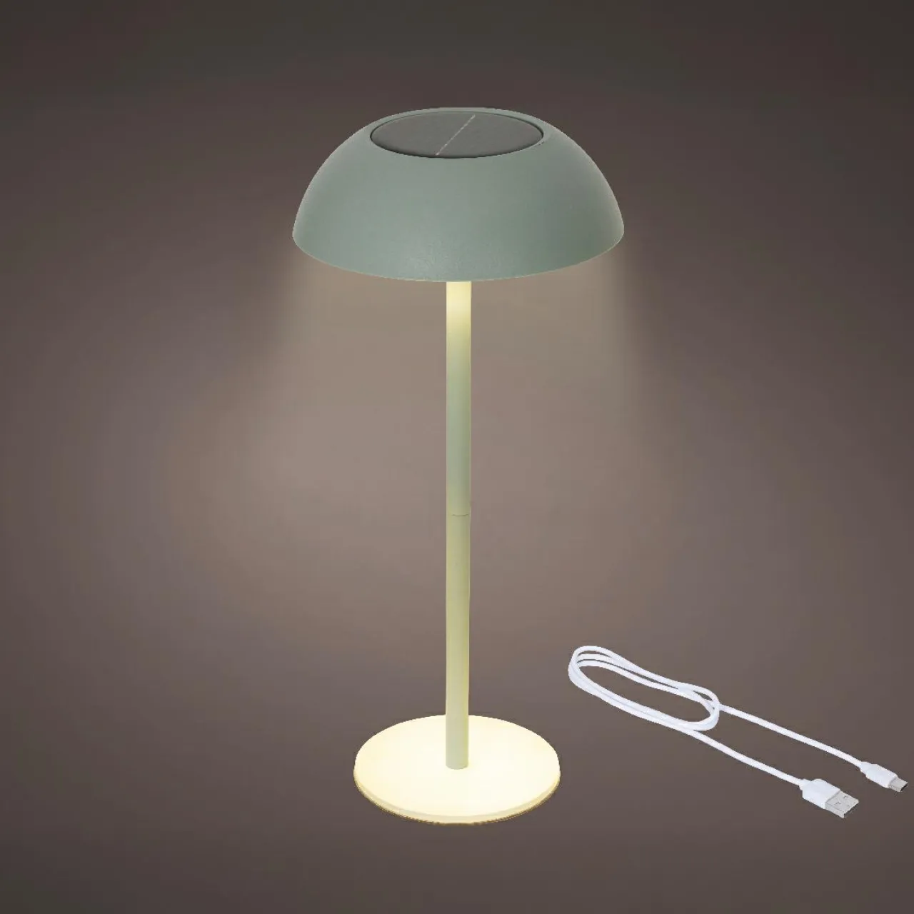 KAEMINGK Lampe de table solaire 100 lumens (H33 cm) Malibu Vert menthe Best