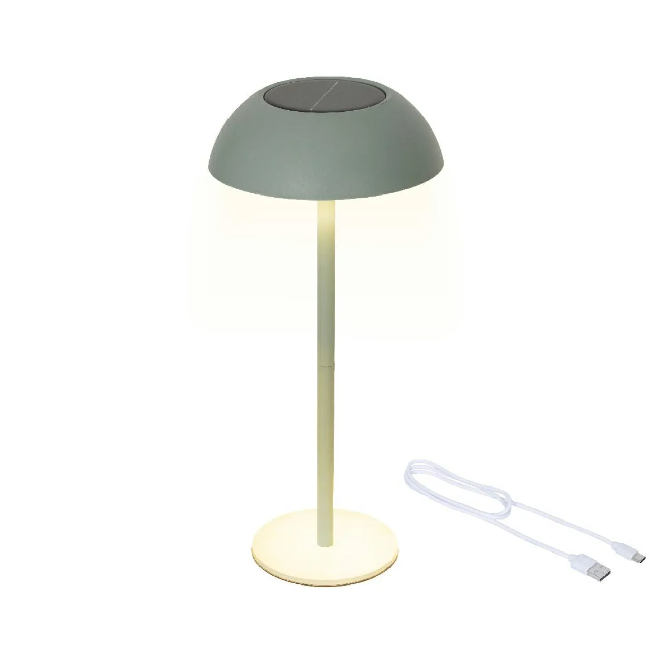 KAEMINGK Lampe de table solaire 100 lumens (H33 cm) Malibu Vert menthe Best