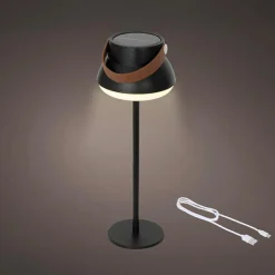 KAEMINGK Lampe de table solaire 100 lumens (H36 cm) Tokyo Noir Outlet