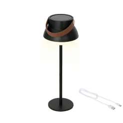 KAEMINGK Lampe de table solaire 100 lumens (H36 cm) Tokyo Noir Outlet