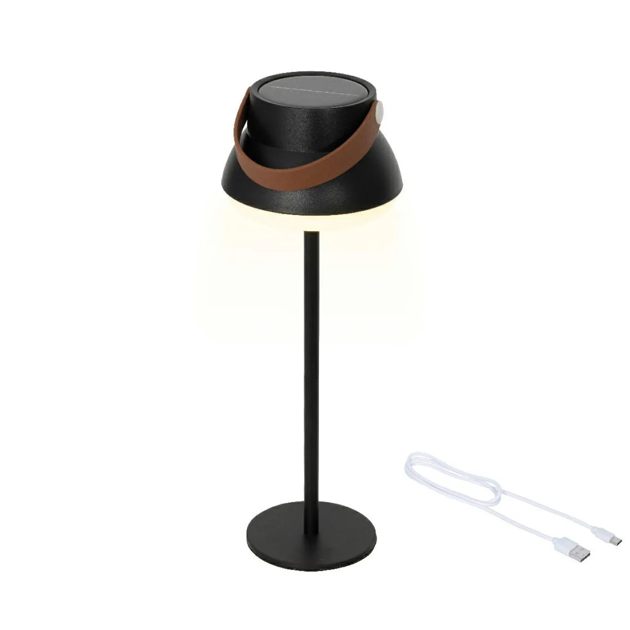KAEMINGK Lampe de table solaire 100 lumens (H36 cm) Tokyo Noir Outlet