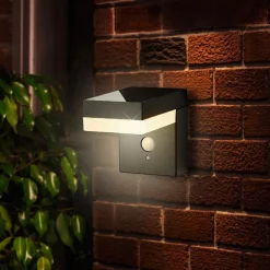 KAEMINGK Lampe murale solaire 600 lumens (H12,5 cm) Elite Gris Anthracite Clearance