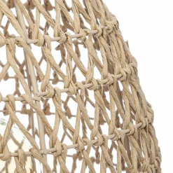 ATMOSPHERA Lampe à poser bois et papier (H35,5 cm) Etel Naturel