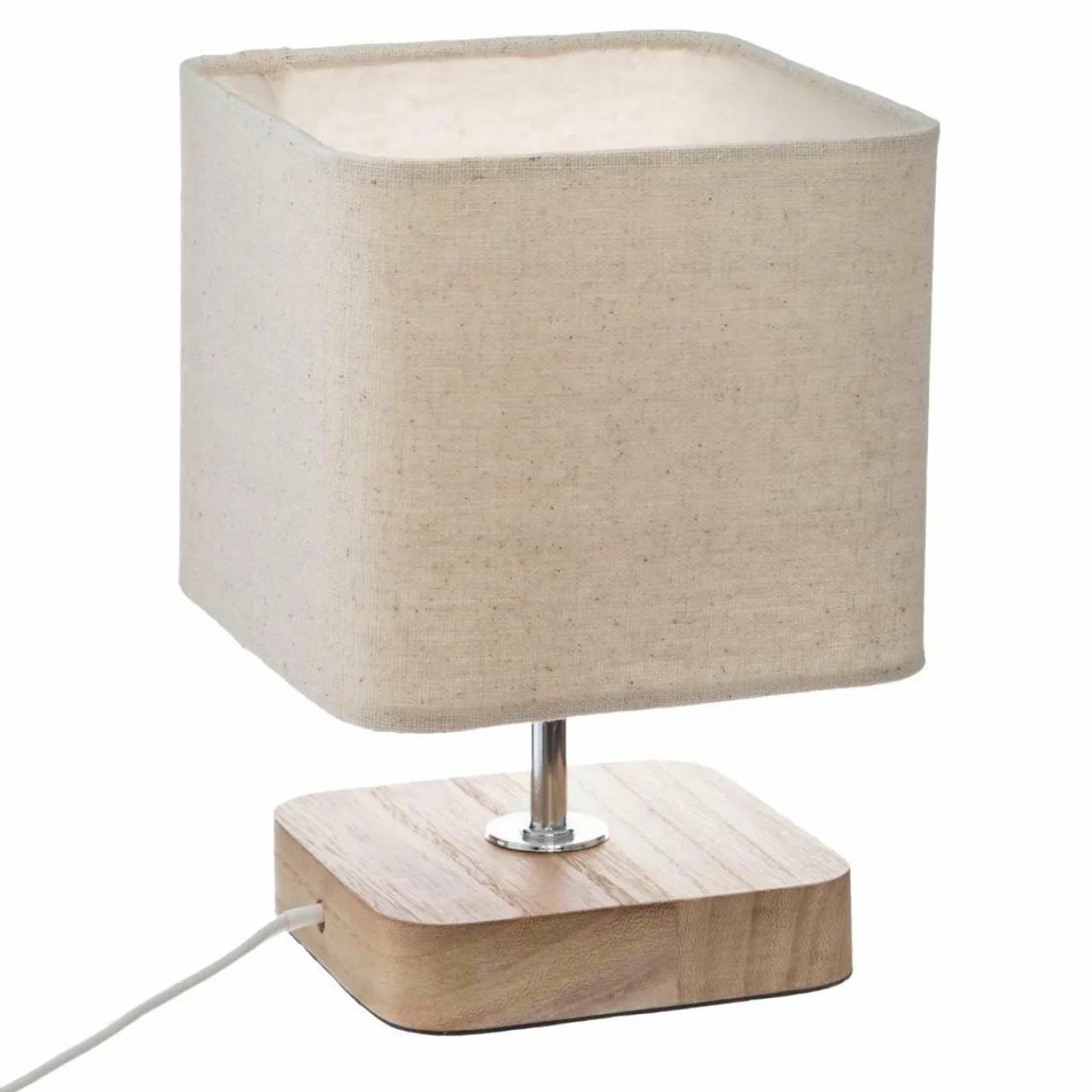 ATMOSPHERA Lampe à poser bois (H21 cm) Toxey Ivoire Best