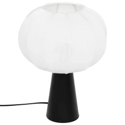 Atmosphera, cru017dateur d'intu017drieur Lampe à poser coton (25 cm) Tobie Noir New