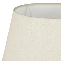 OSTARIA Lampe à poser céramique et coton (H45 cm) Cezanne he Blanc Discount