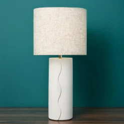 OSTARIA Lampe à poser céramique (H44 cm) Isaure Beige Clearance