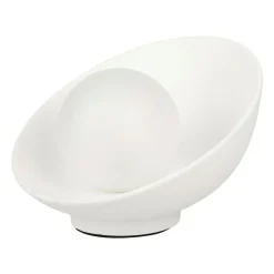 OSTARIA Lampe à poser céramique (H17 cm) Nacre he Blanc Discount