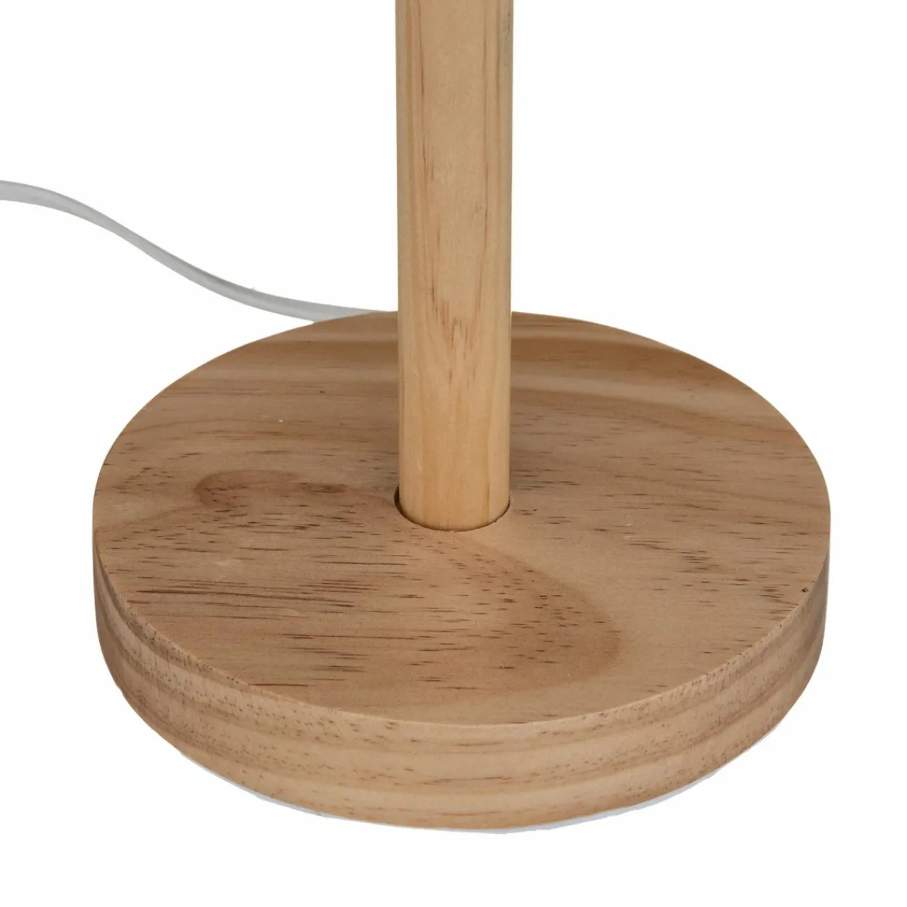ATMOSPHERA Lampe à poser en bois (H42 cm) Della Beige Outlet