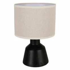 OSTARIA Lampe à poser en ciment (H29 cm) Portland et beige Noir Hot