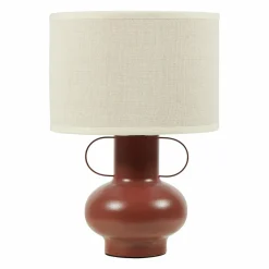 OSTARIA Lampe à poser en métal (H33 cm) Amphore Terracotta Best