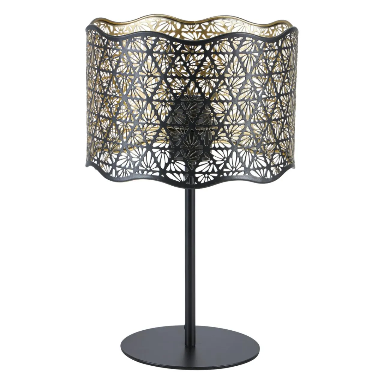 OSTARIA Lampe à poser en métal (H35 cm) Farah e Noir Best