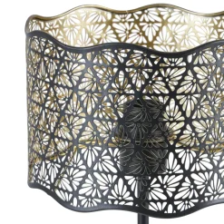 OSTARIA Lampe à poser en métal (H35 cm) Farah e Noir Best