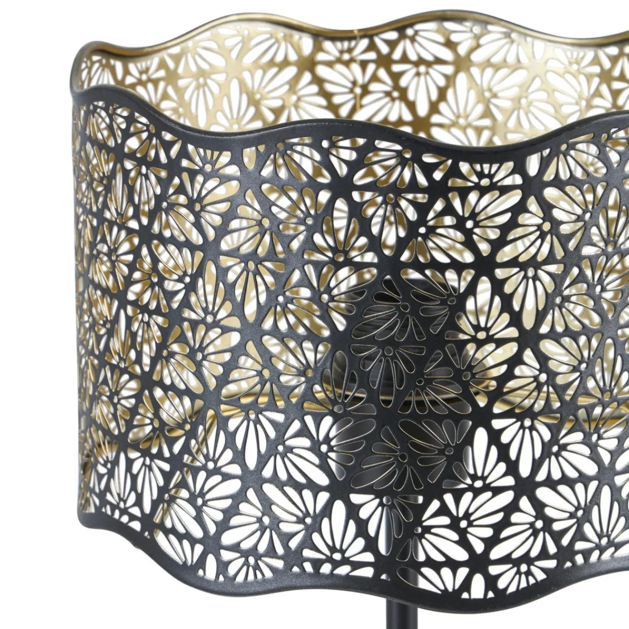 OSTARIA Lampe à poser en métal (H35 cm) Farah e Noir Best