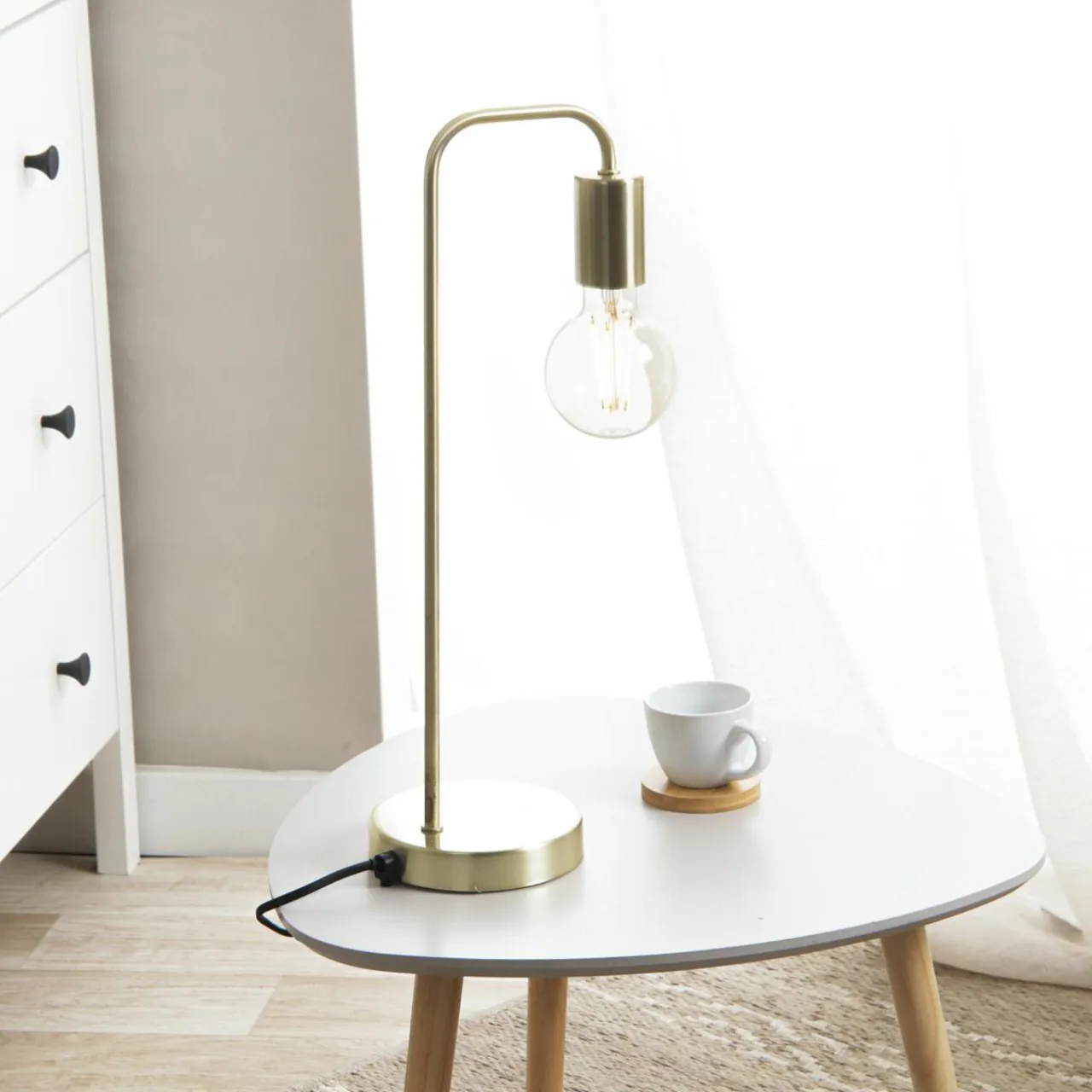 ATMOSPHERA Lampe à poser en métal (H45 cm) Keli Or Best